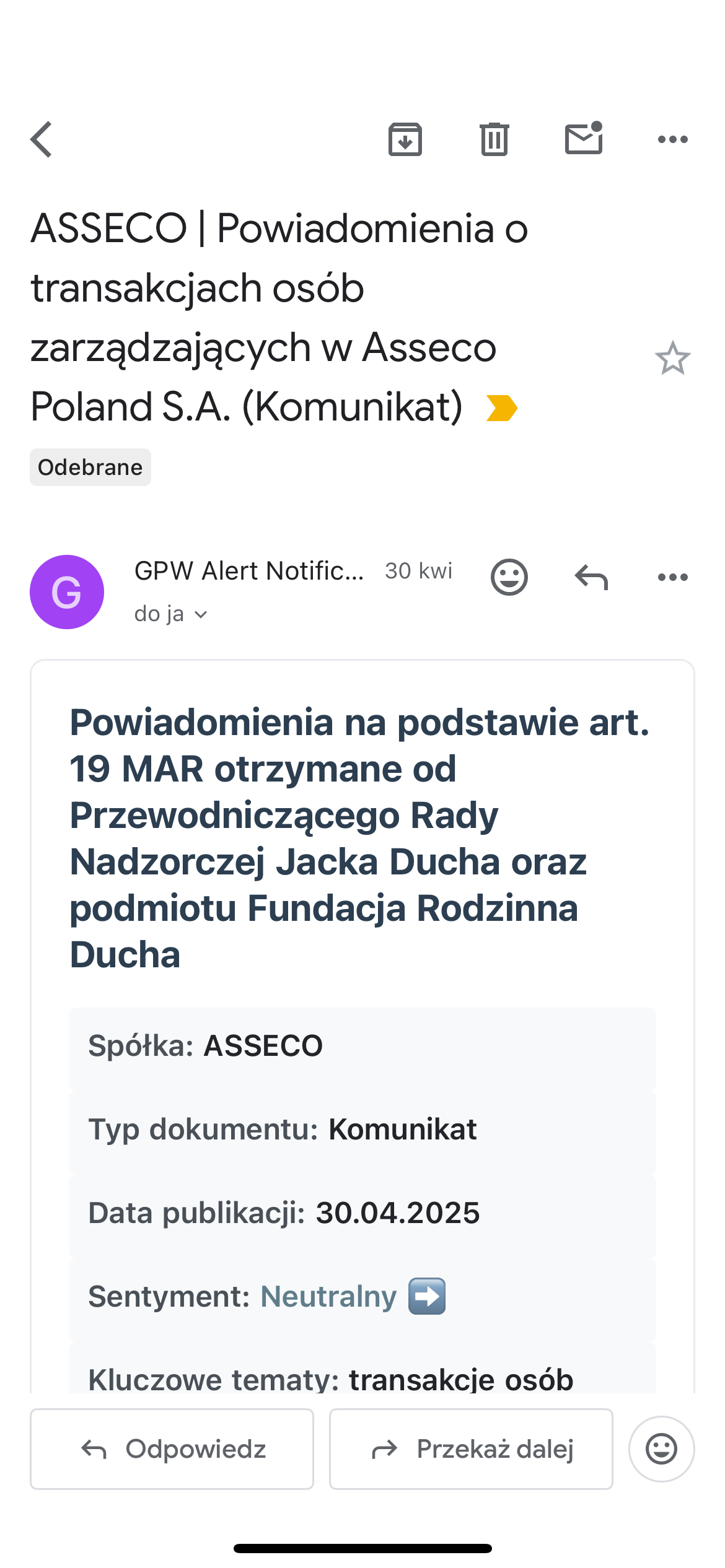 Przykład alertu 3