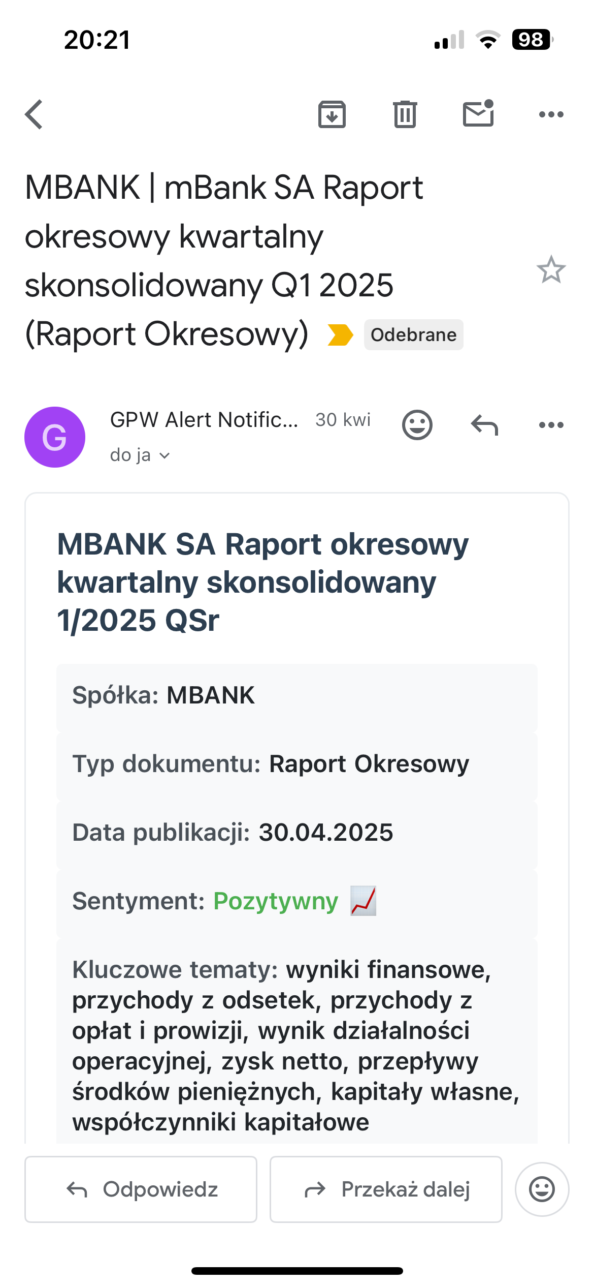 Przykład alertu 3