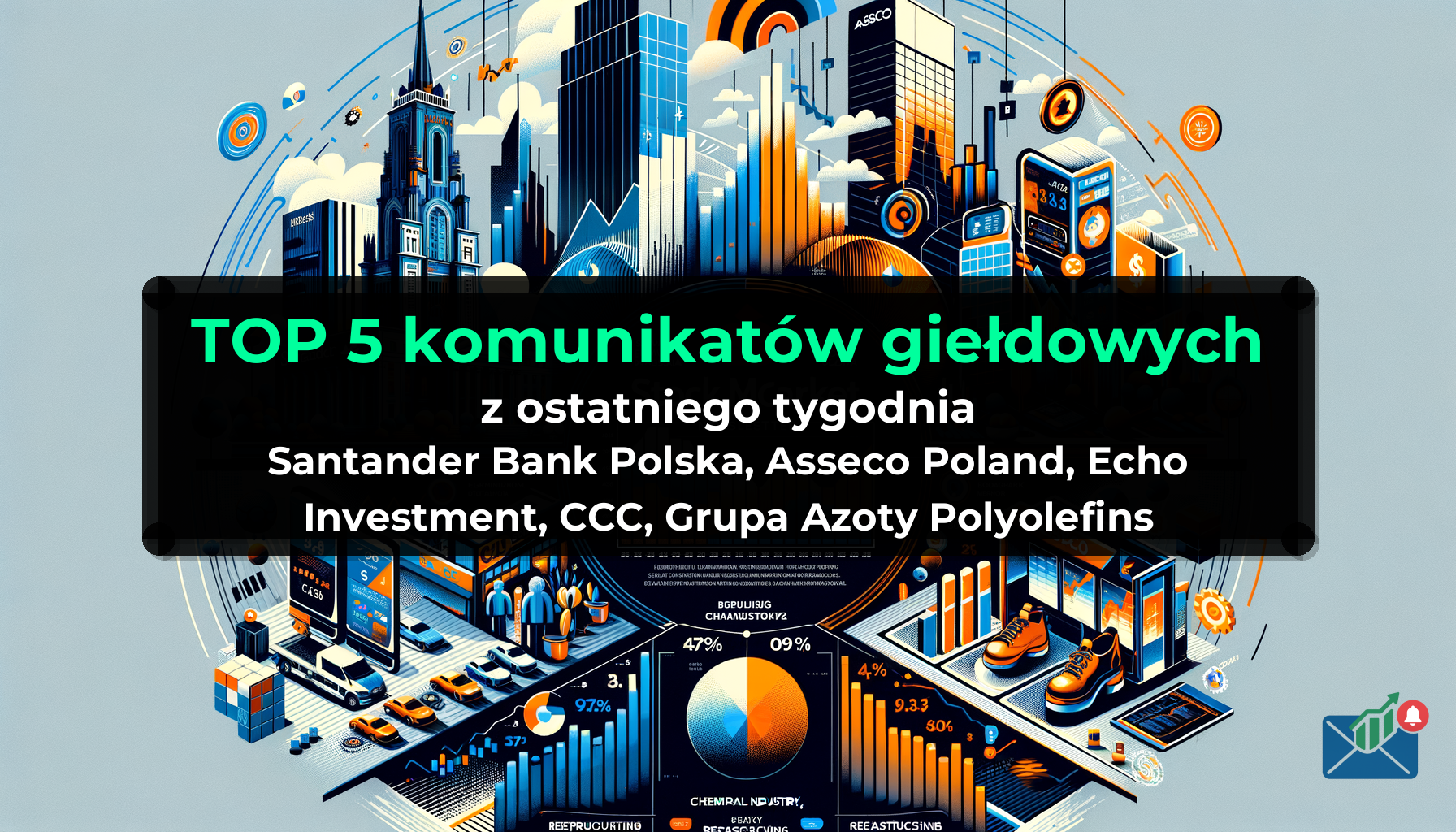 TOP 5 komunikatów giełdowych z ostatniego tygodnia (Santander Bank Polska, Asseco Poland, Echo Investment, CCC, Grupa Azoty Polyolefins) - Tydzień 48/2025