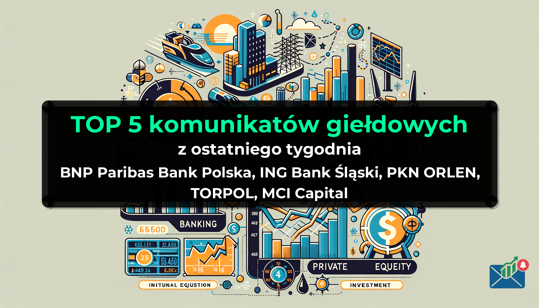 TOP 5 komunikatów giełdowych z ostatniego tygodnia (BNP Paribas Bank Polska, ING Bank Śląski, PKN ORLEN, TORPOL, MCI Capital) - Tydzień 9/2026