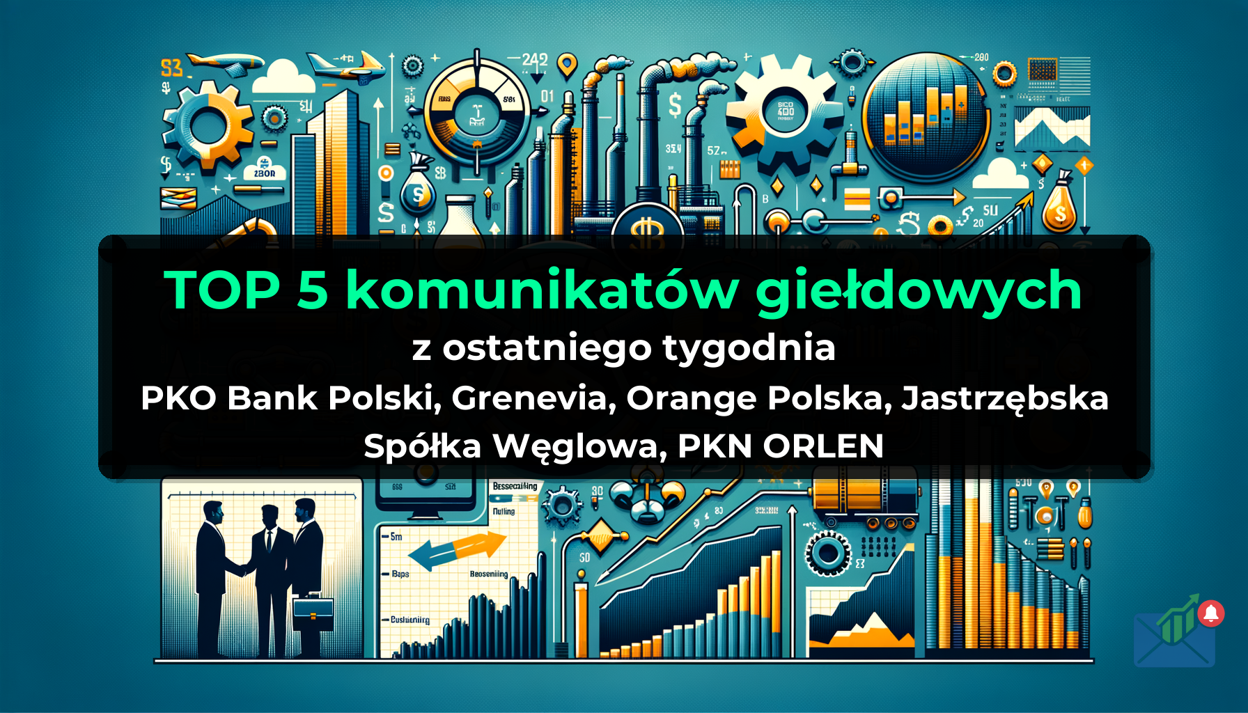 TOP 5 komunikatów giełdowych z ostatniego tygodnia (PKO Bank Polski, Grenevia, Orange Polska, Jastrzębska Spółka Węglowa, PKN ORLEN) - Tydzień 10/2026