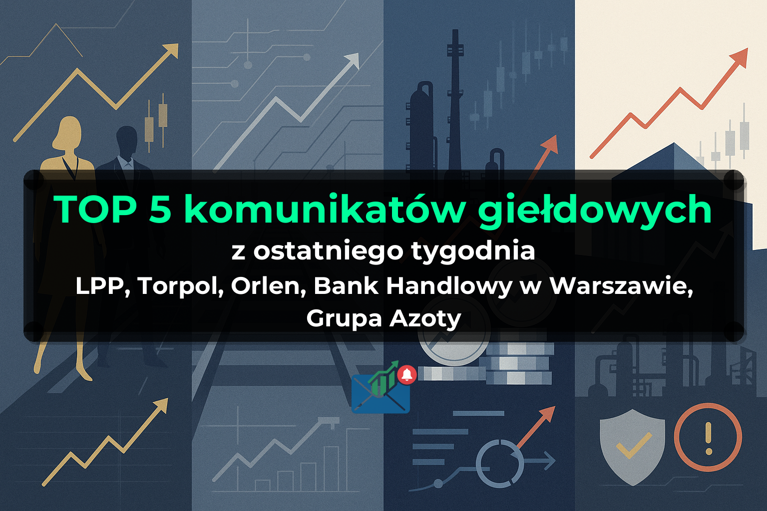 TOP 5 komunikatów giełdowych z ostatniego tygodnia (LPP, Torpol, Orlen, Bank Handlowy w Warszawie, Grupa Azoty) - Tydzień 23/2026