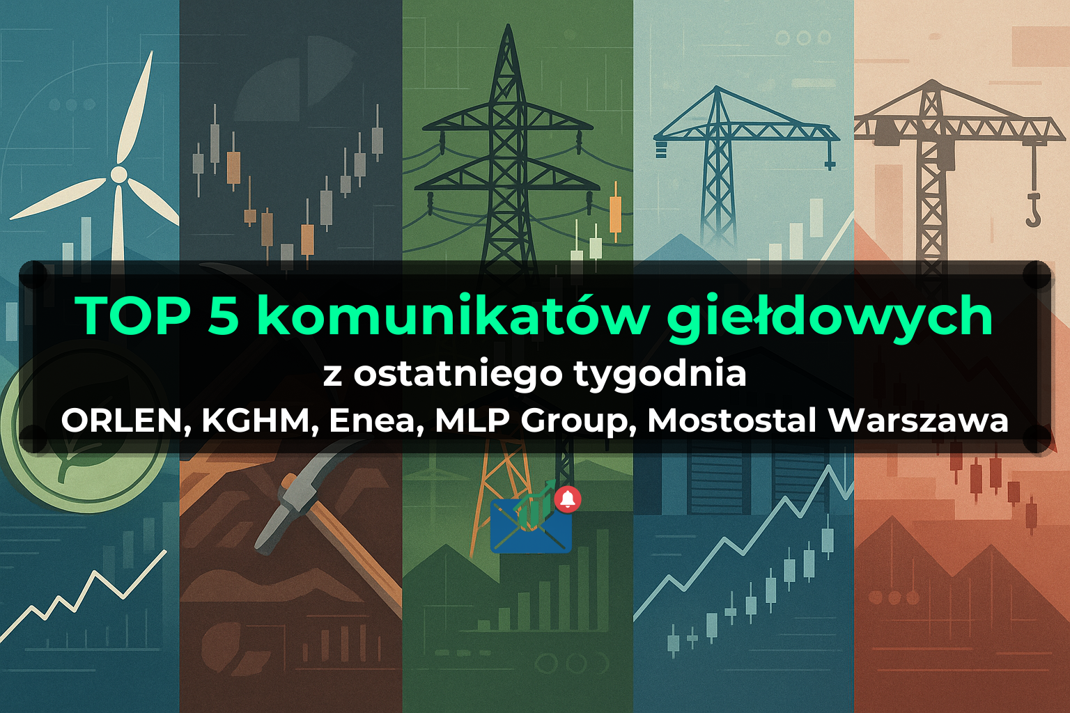 TOP 5 komunikatów giełdowych z ostatniego tygodnia (ORLEN, KGHM, Enea, MLP Group, Mostostal Warszawa) - Tydzień 26/2026