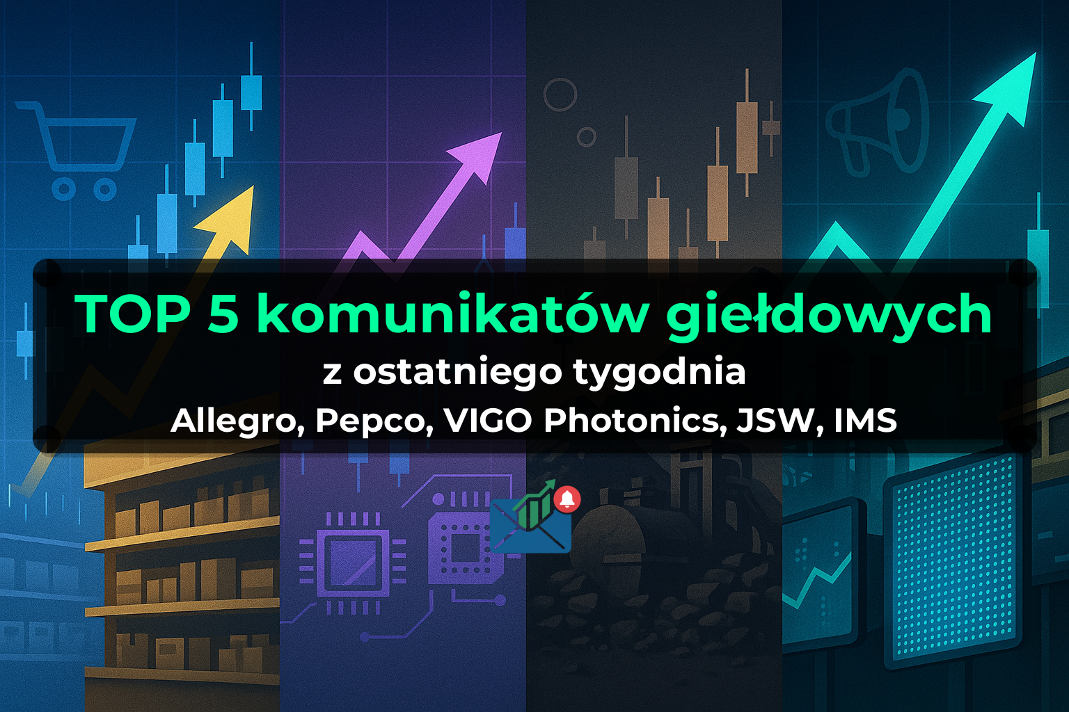 TOP 5 komunikatów giełdowych z ostatniego tygodnia (Allegro, Pepco, VIGO Photonics, JSW, IMS) - Tydzień 28/2026