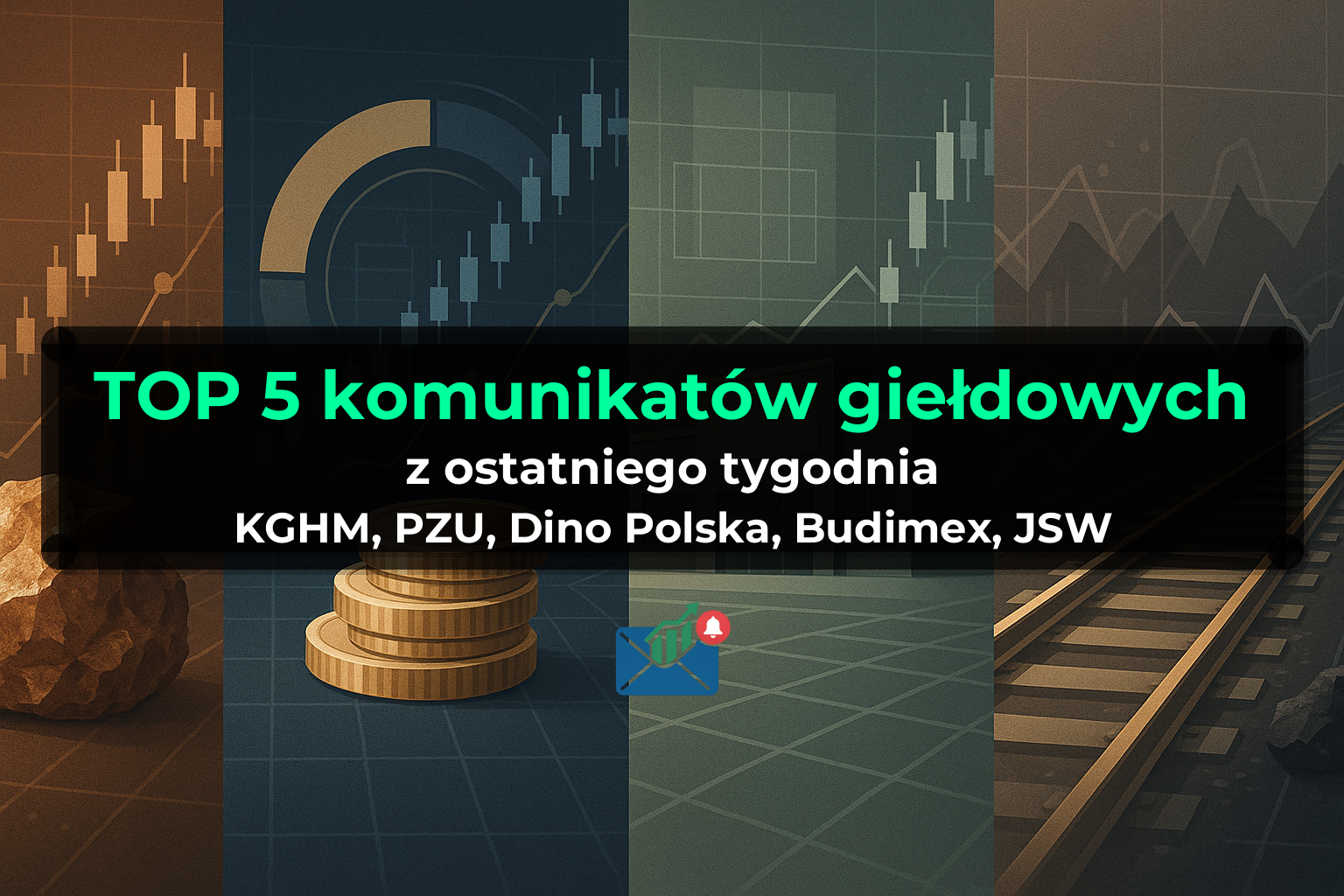 TOP 5 komunikatów giełdowych z ostatniego tygodnia (KGHM, PZU, Dino Polska, Budimex, JSW) - Tydzień 33/2026